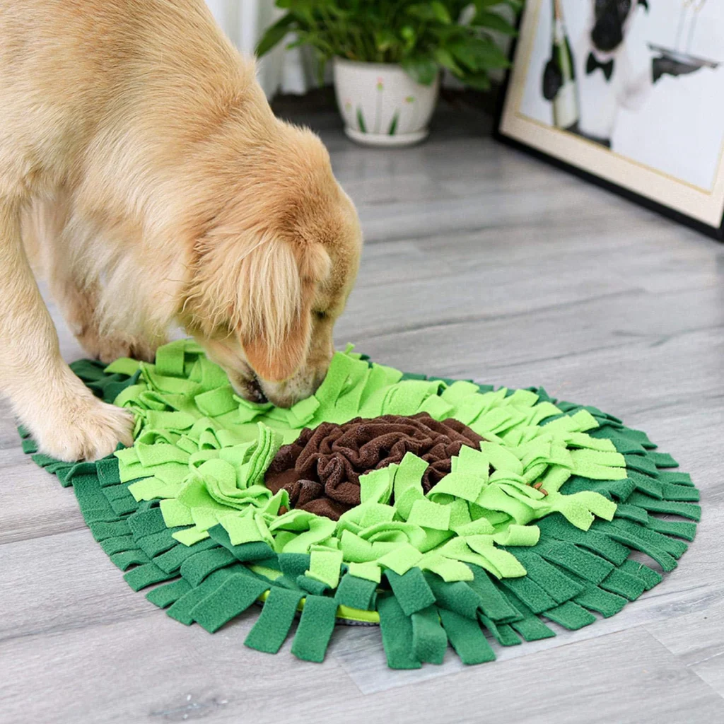 Dog Sniffing Mat Dog Puzzle Toy Pet Snack Feeding Mat
