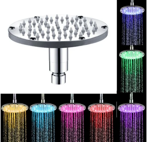 Colorful 7 Colors Change LED Shower Head Bathroom