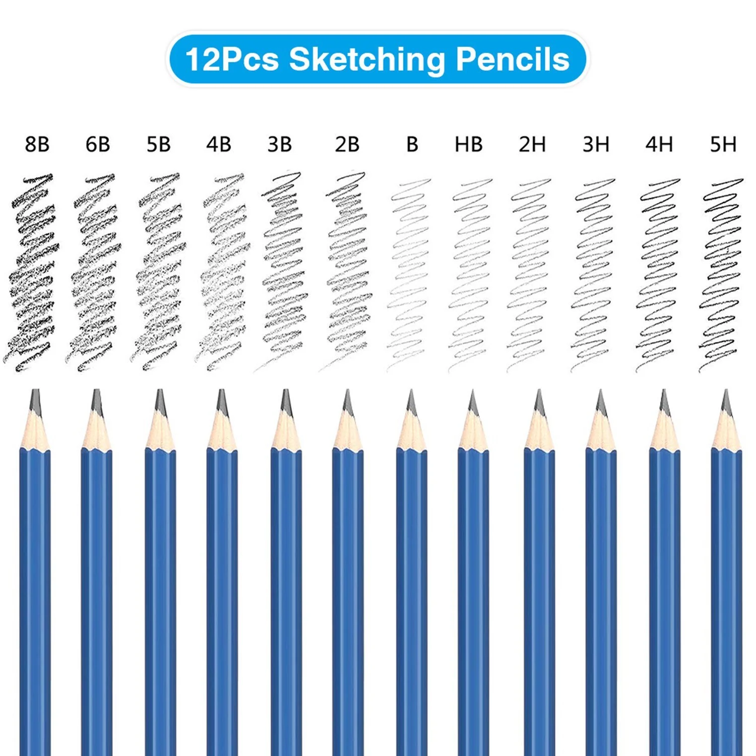 Sketch Drawing Color Pencil Set Charcoal Art Brush Set - Image 7