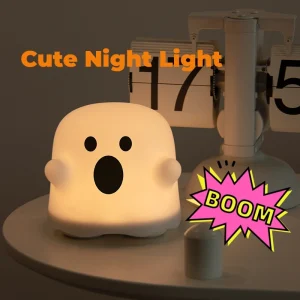 Home Decor Silicone Night Light Bedside Table Lamp LED