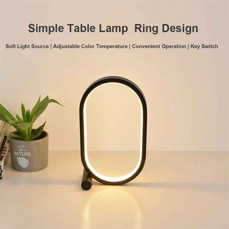 Usb Plug-In Lamp Oval Acrylic Lamp Touch Control - Image 6