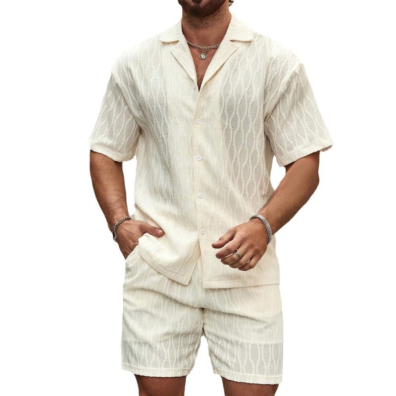 Men Tracksuits Summer Fashion Solid Loose Casual Two - Image 6