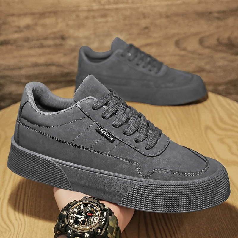 Casual Board Flat Shoes Men Breathable Thick-soled - Image 9