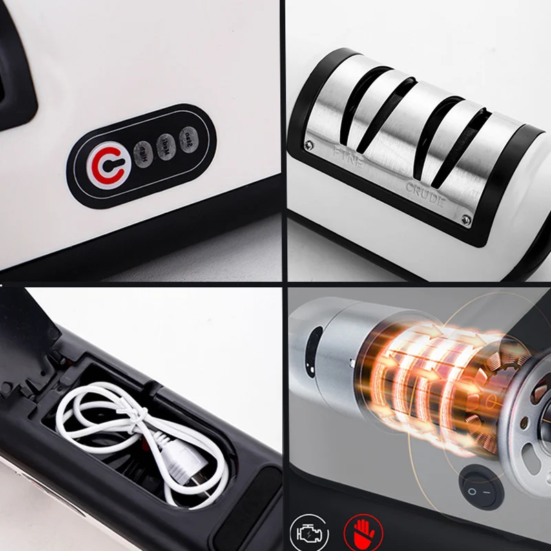 USB Rechargeable Electric Knife Sharpener Automatic - Image 6