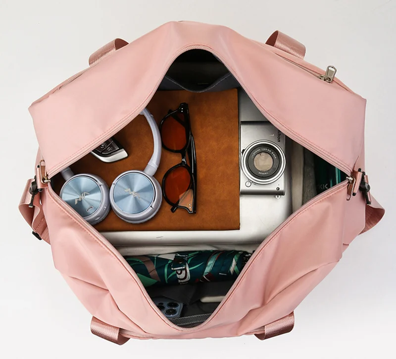 Foldable Travel Duffel Bags Sports Gym Tote Bag Women - Image 7