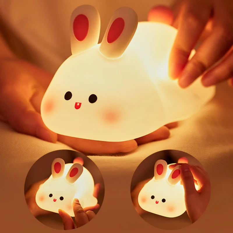 Cute LED Night Light Touch Sensor Cartoon Kid's - Image 3