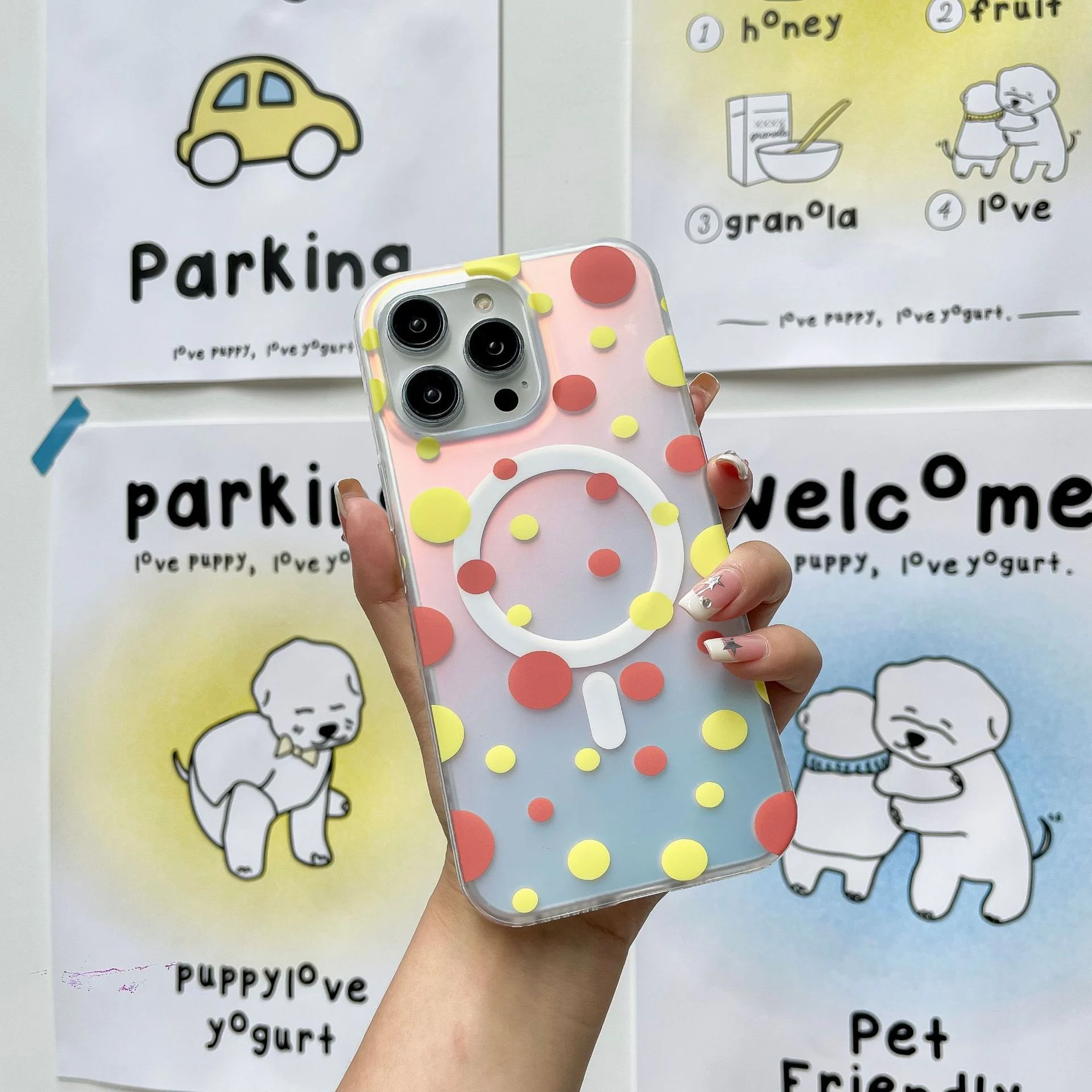 Magnetic Phone Case Wave Point Phone Case - Image 4