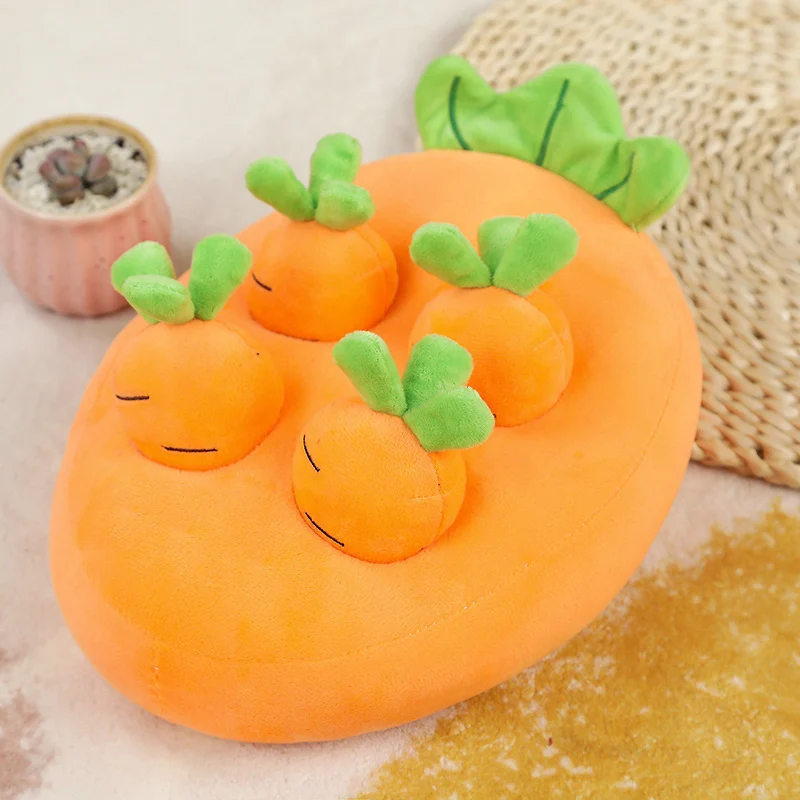 Carrot Pulling Doll Simulation Vegetable Field Plush - Image 10