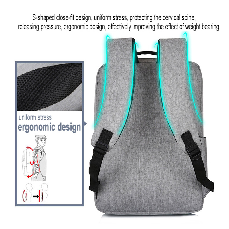 Laptop Usb Backpack School Bag Rucksack Anti Theft Men - Image 4
