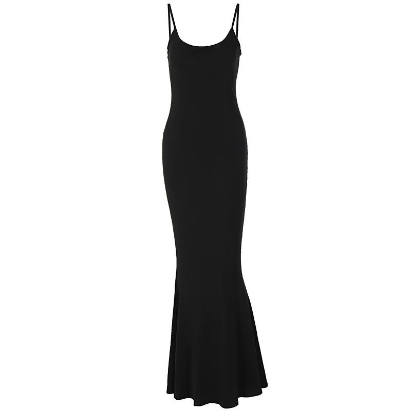 Spaghetti Strap Long Dress Women Sexy Slim Skinny - Image 10