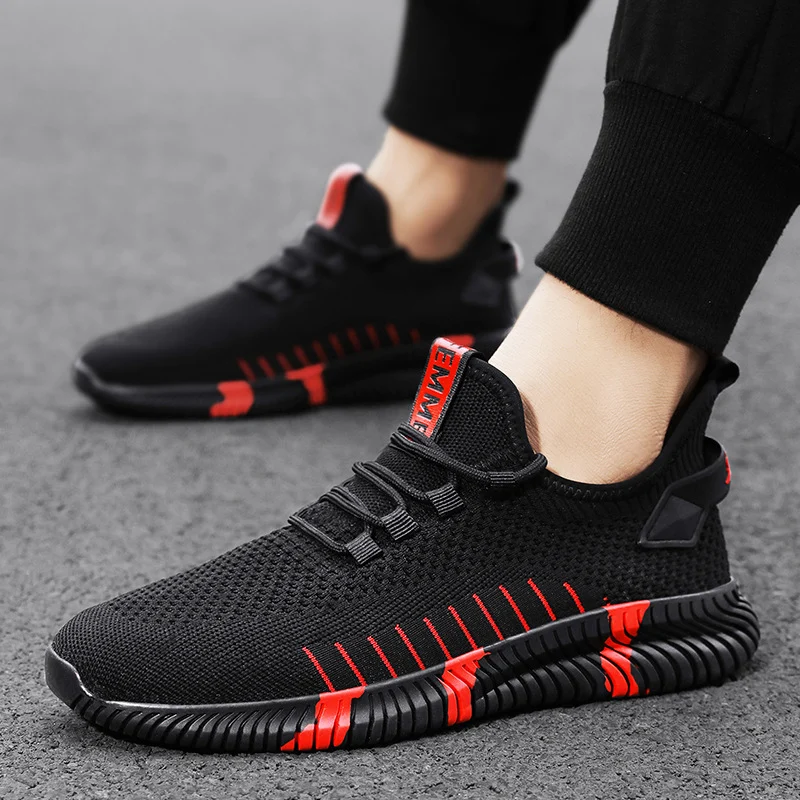Mesh Sneakers Men Breathable Lightweight Running Shoes - Image 6