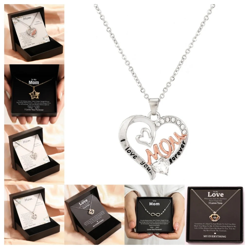 Mother's Day Necklace Gift Box Love Necklace for Women