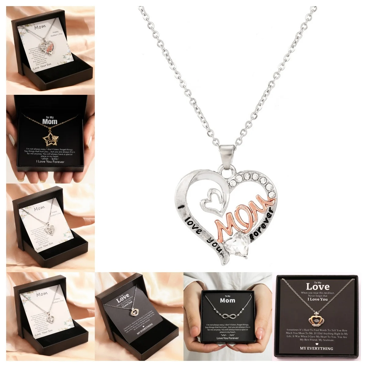 Mother's Day Necklace Gift Box Love Necklace for Women