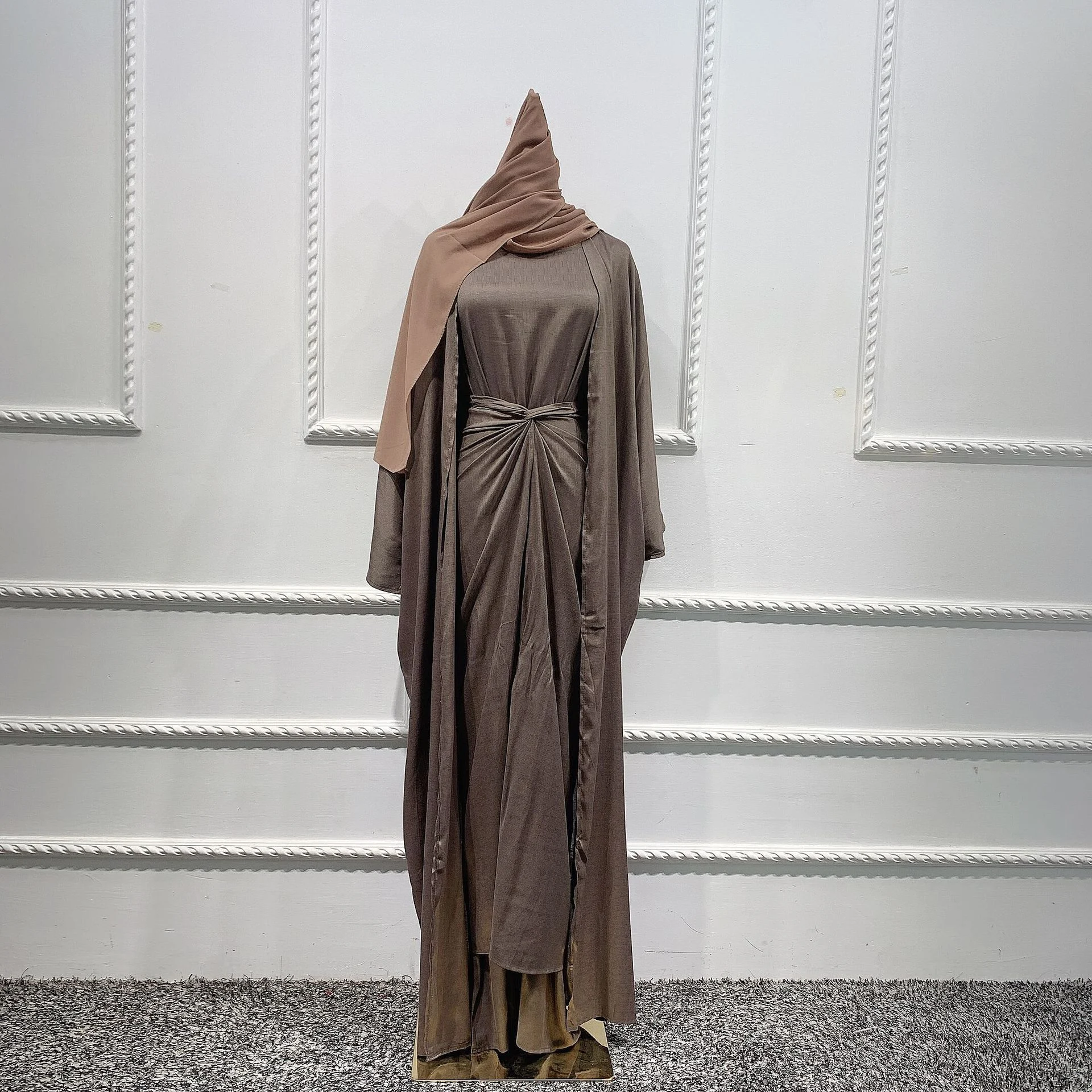 Ensemble Femme Musulmane Kaftan Abaya Dubai Turkey Islam - Image 2