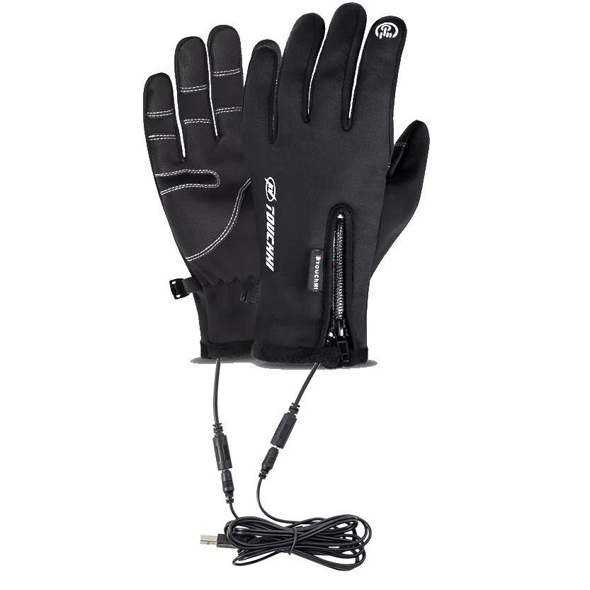 Heating Cycling Gloves Outdoor Heating Polyester Men's - Image 8