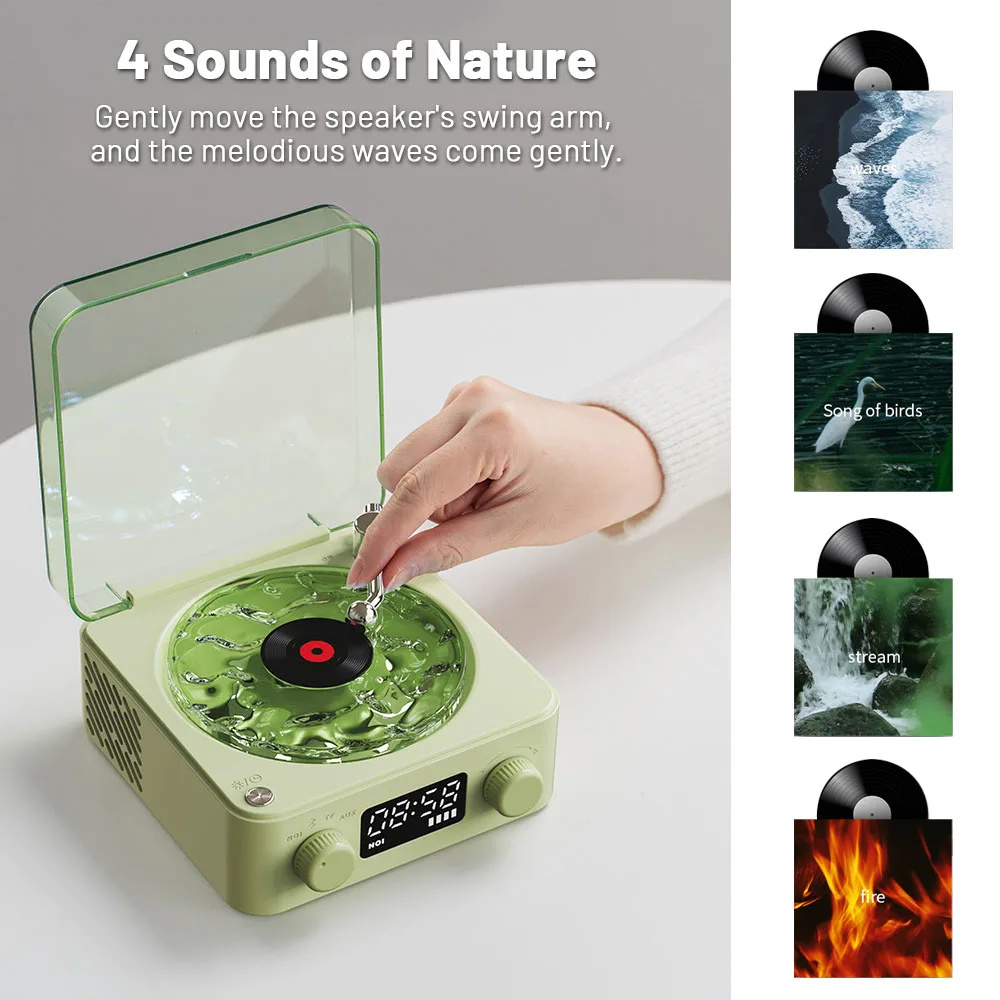 Retro Turntable Speaker Wireless Bluetooth-compatible - Image 3