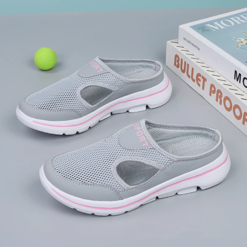 Mesh Shoes Summer Sports Slippers Women Men Casual Slip - Image 8