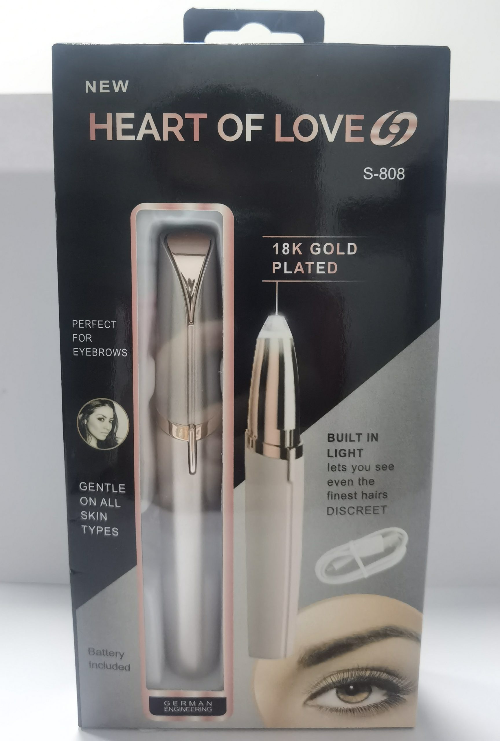 Mini Electric Eyebrow Trimmer Lipstick Brows Pen Hair - Image 7