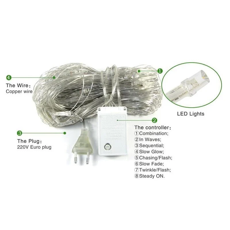 Christmas Led Lights String Lights Outdoor Waterproof - Image 7