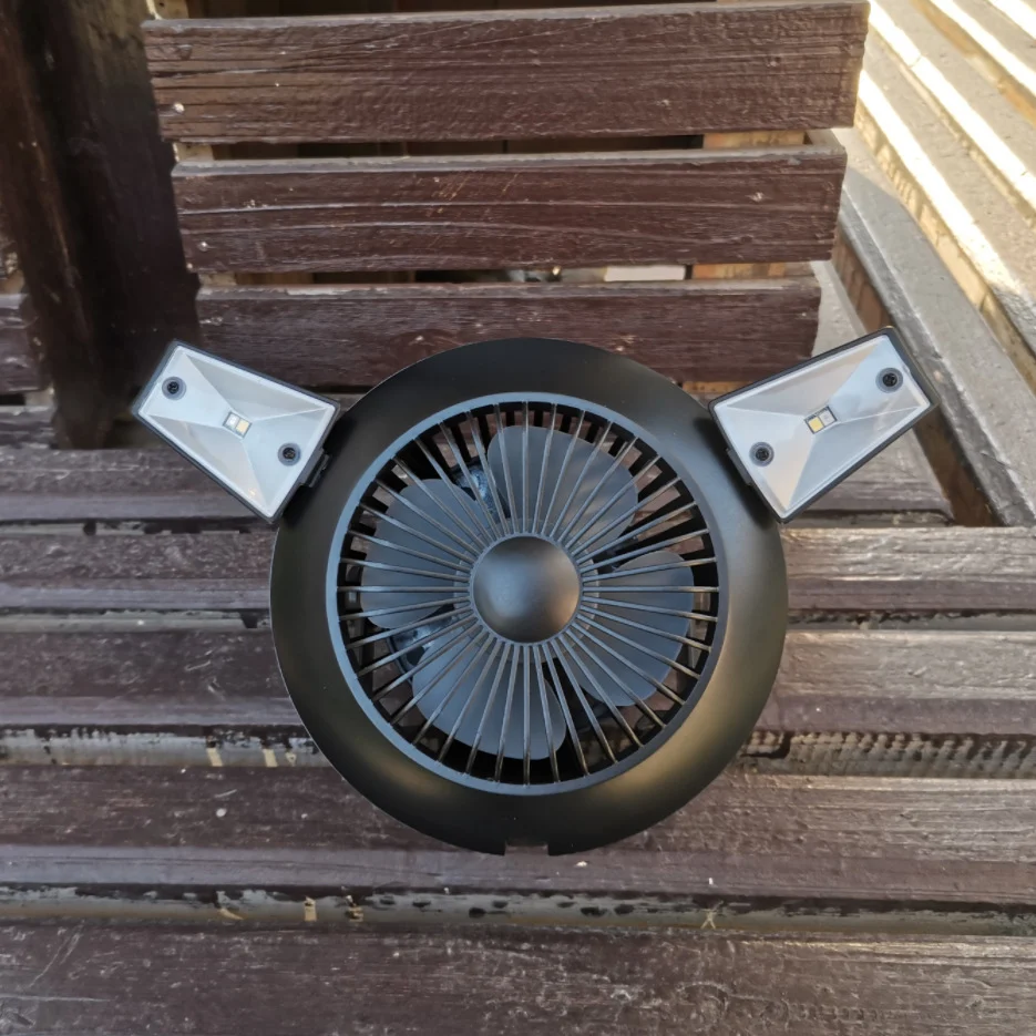 Solar Camping Light Foldable Fan Hanging Hook - Image 6