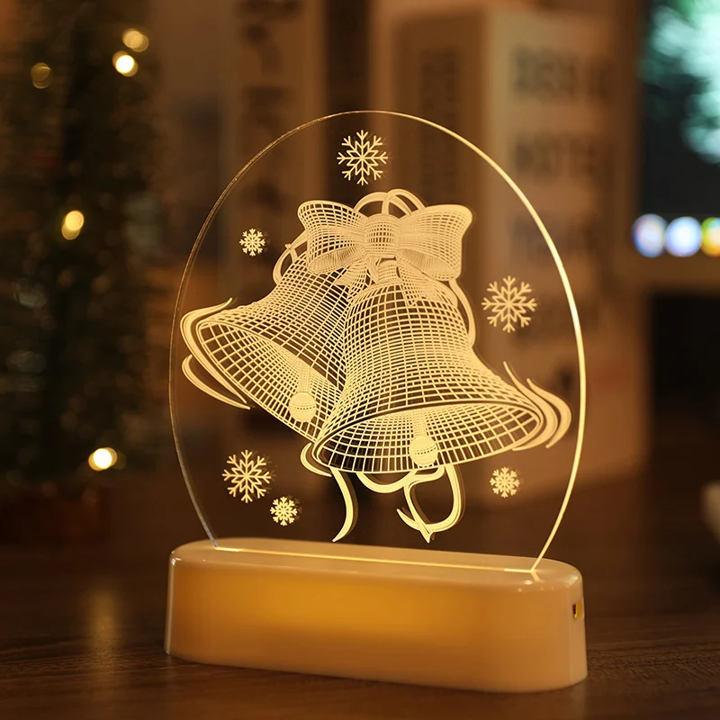 LED Fairy String Lights Battery USB 3D Santa Claus Tree - Image 3