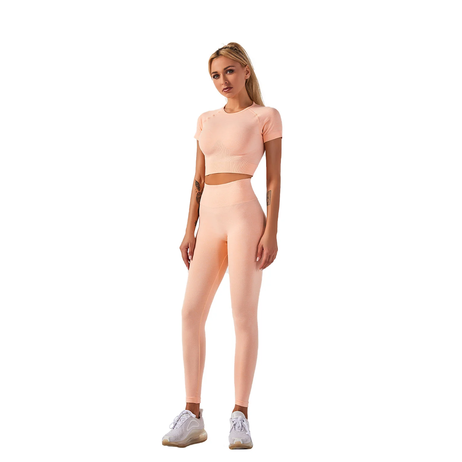 Women fitness active gym seamless botee Yoga Set - Image 7