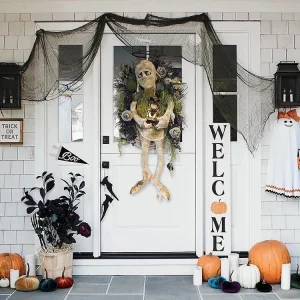 Mummy Halloween Wreath Door Pendant Haunted House