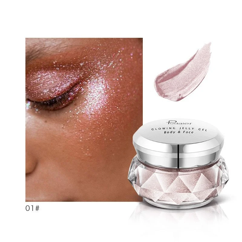 Face Highlighter Jelly Gel Mermaid Eyeshadow Glow Body - Image 4