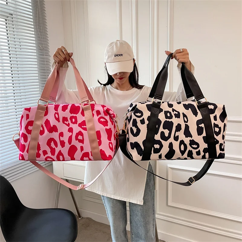 Women Travel Duffel Bag Cow Pattern Handbag Fitness - Image 2