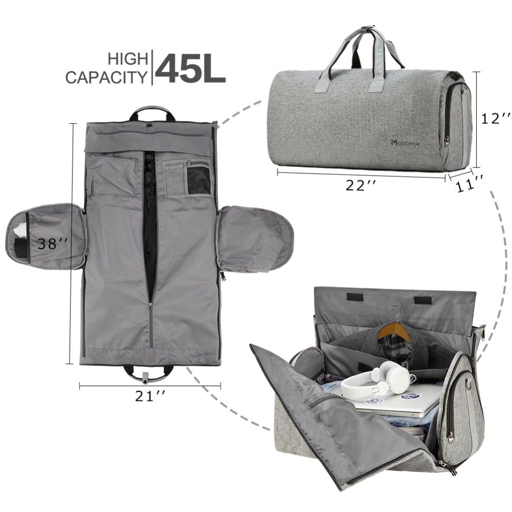 Travel Garment Bag with Shoulder Strap Duffel Bag Carry - Image 3