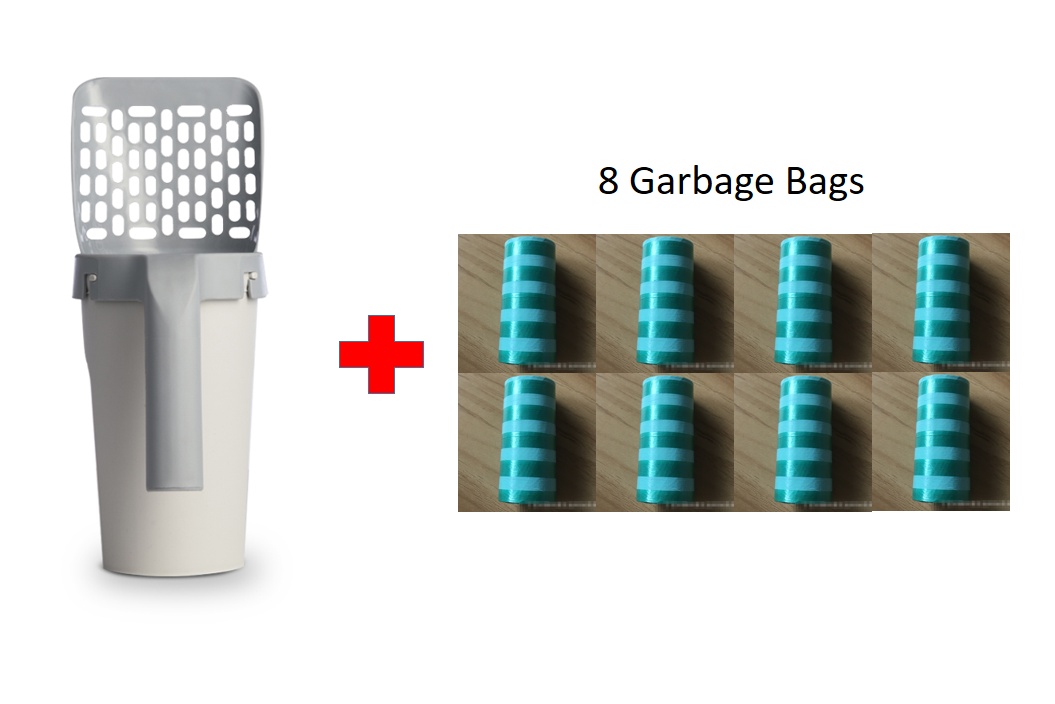 Storage Box Integrated Lazy Cat Litter Shovel Set - Image 9