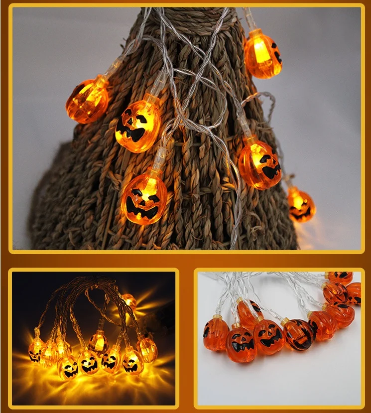 Halloween Decoration Pumpkin Light LED String Lights - Image 5
