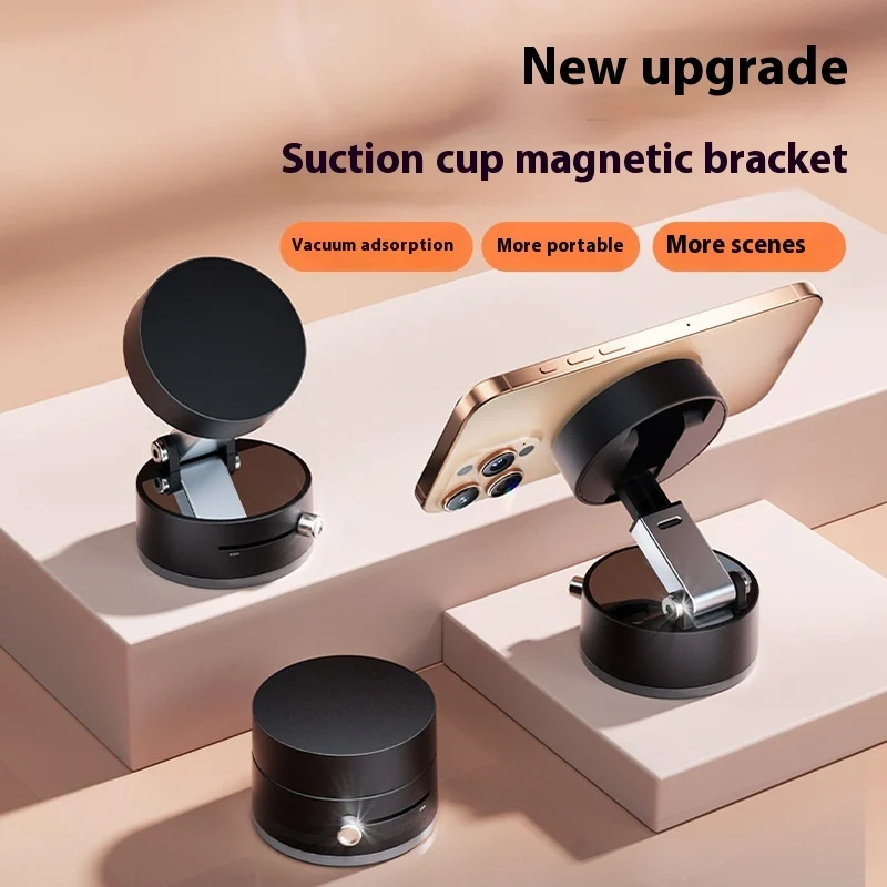 Foldable Magnetic Vacuum Car Phone Holder Foldable - Image 3