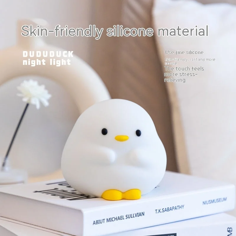 Cute Duck LED Night Lamp Cartoon Silicone USB - Image 7