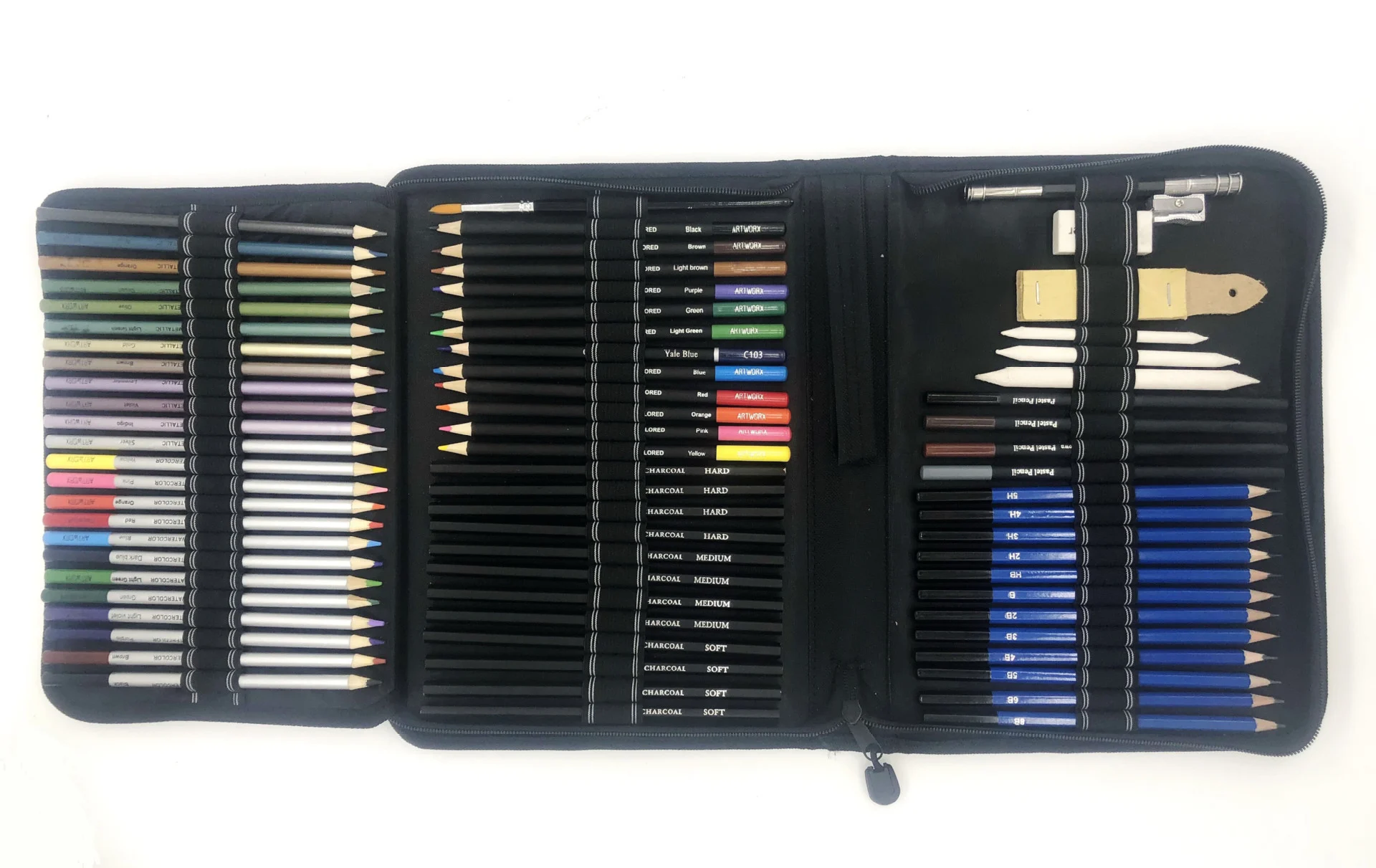 Sketch Drawing Color Pencil Set Charcoal Art Brush Set - Image 2