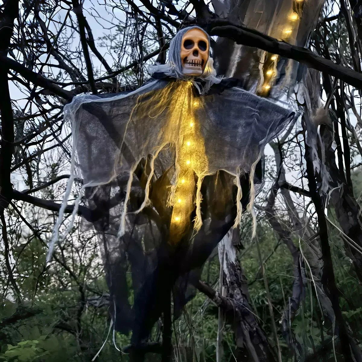 Halloween Decorations Horror Hanging Ghost Skull - Image 2