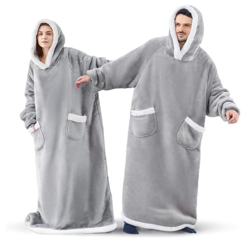 Winter TV Hoodie Blanket Winter Warm Home Clothes Women - Image 6