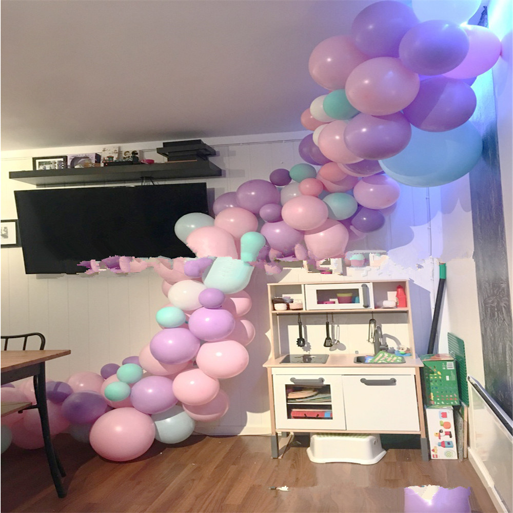 Macaron Balloons Garland Arch Rose Gold Confetti Ballon - Image 5