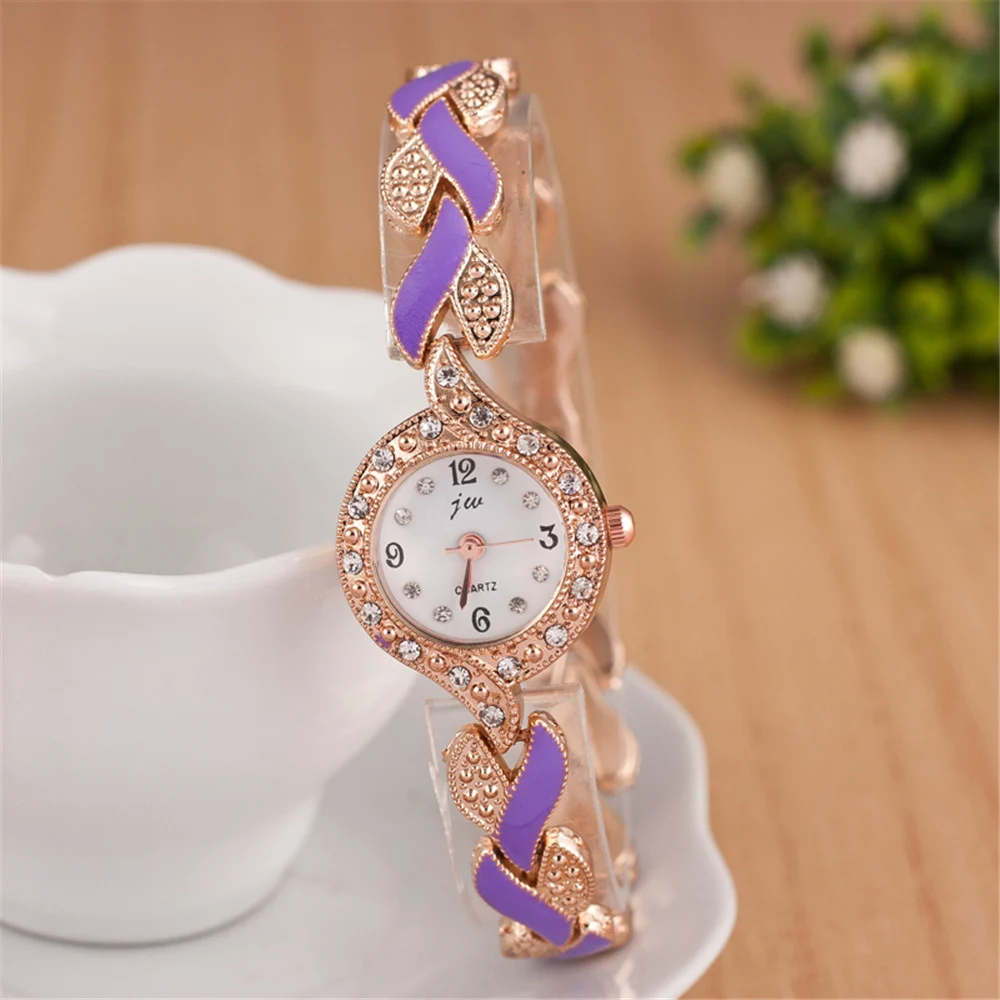 Leaf bracelet quartz wrist watch - Image 7
