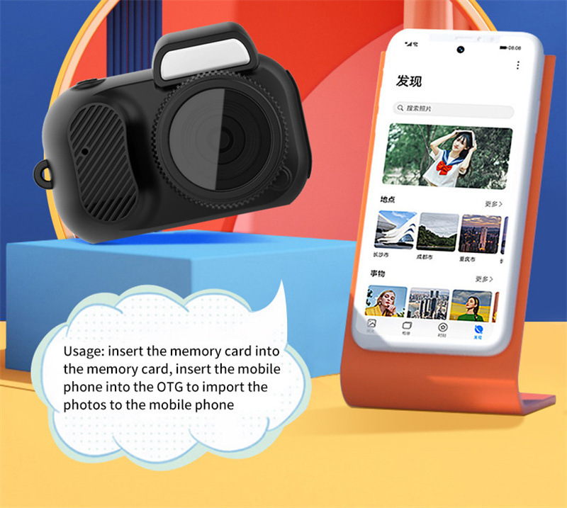 Retro Mini Camera with Screen Indoor Home Outdoor 1080p - Image 10