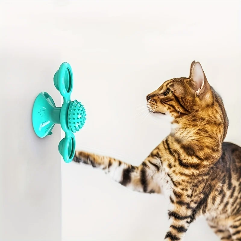 Windmill Cat Toys Cute Rotating Interactive Cat Toy - - Image 6