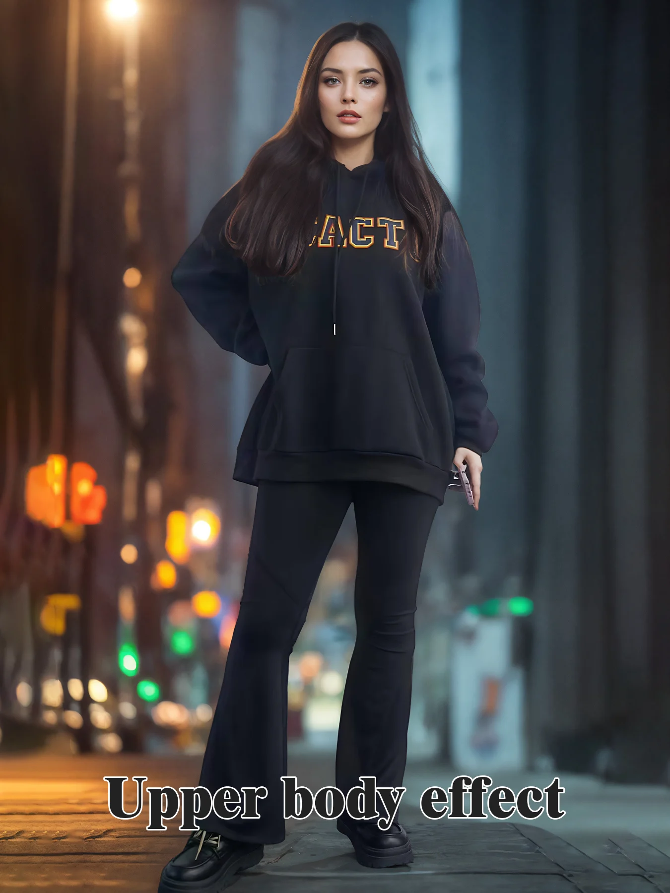 Fashionable Solid Color Long Sleeved Printed Hoodie For Both Men And Women - Image 9