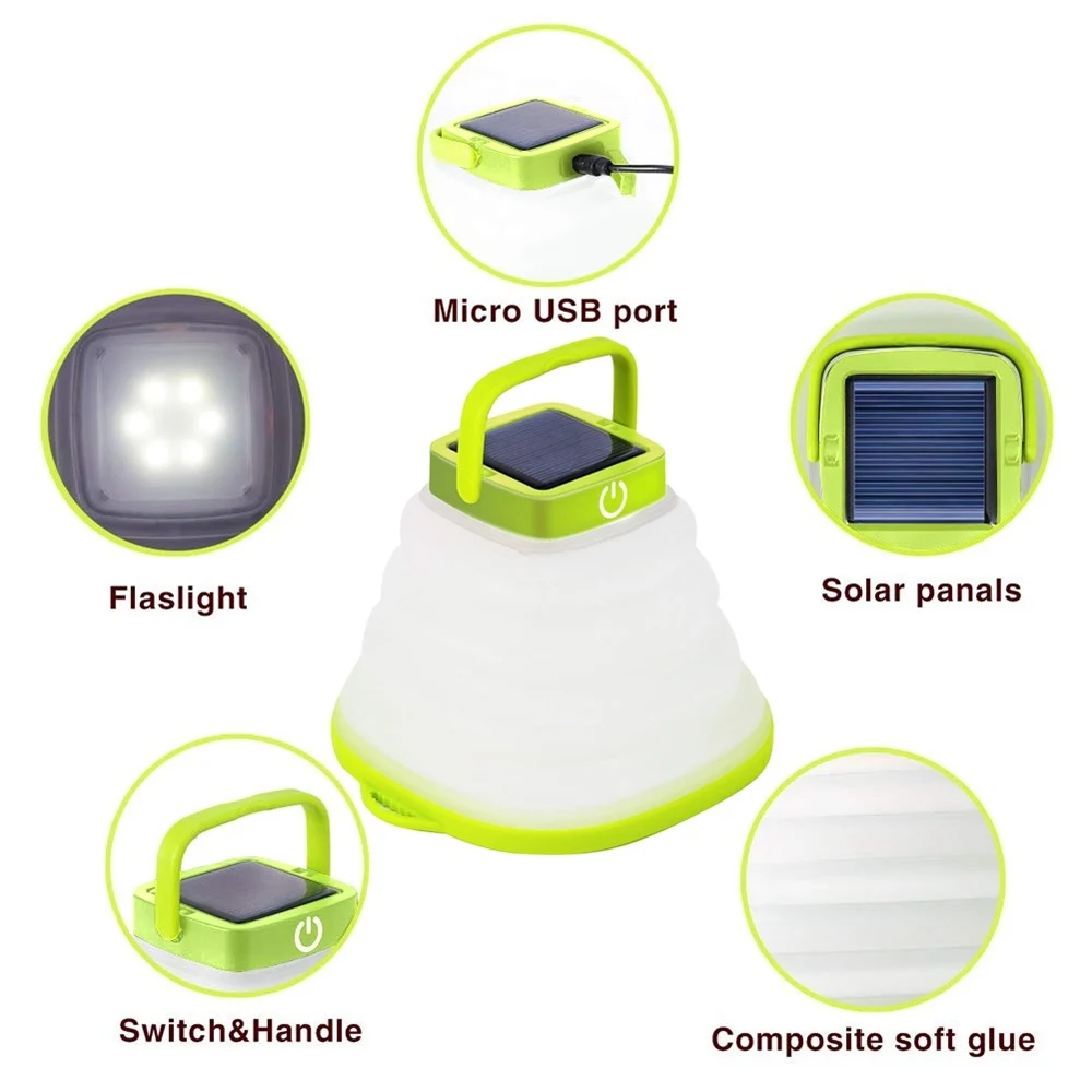 Collapsible Camping Light IP68 Waterproof Solar - Image 6