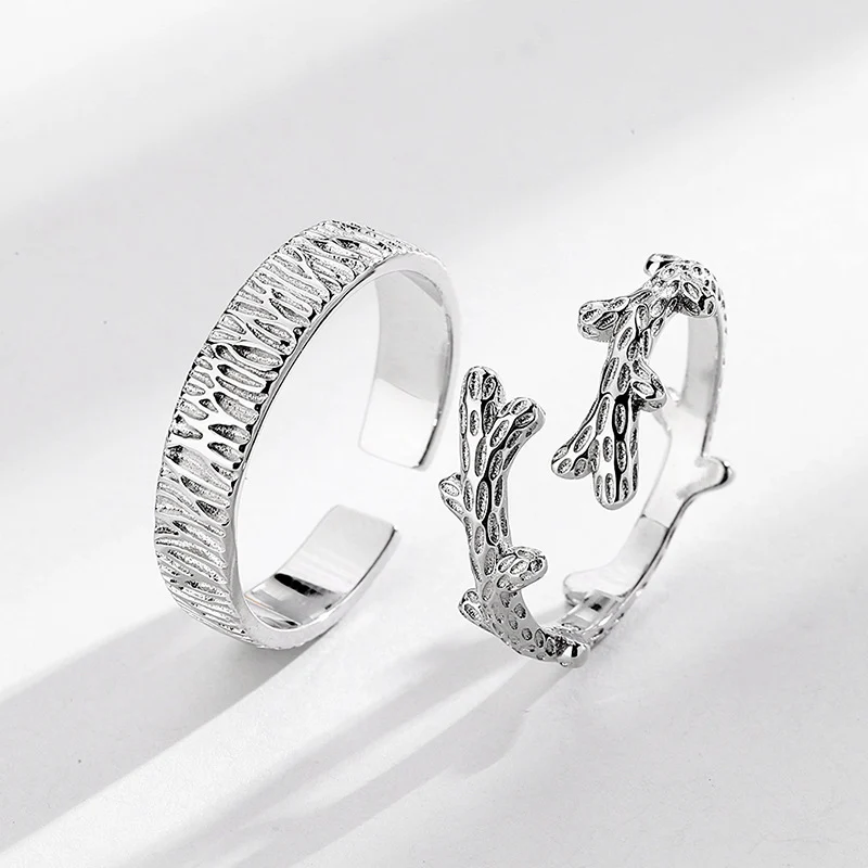 Tree and Vine Couple Rings for Men and Women - Image 5