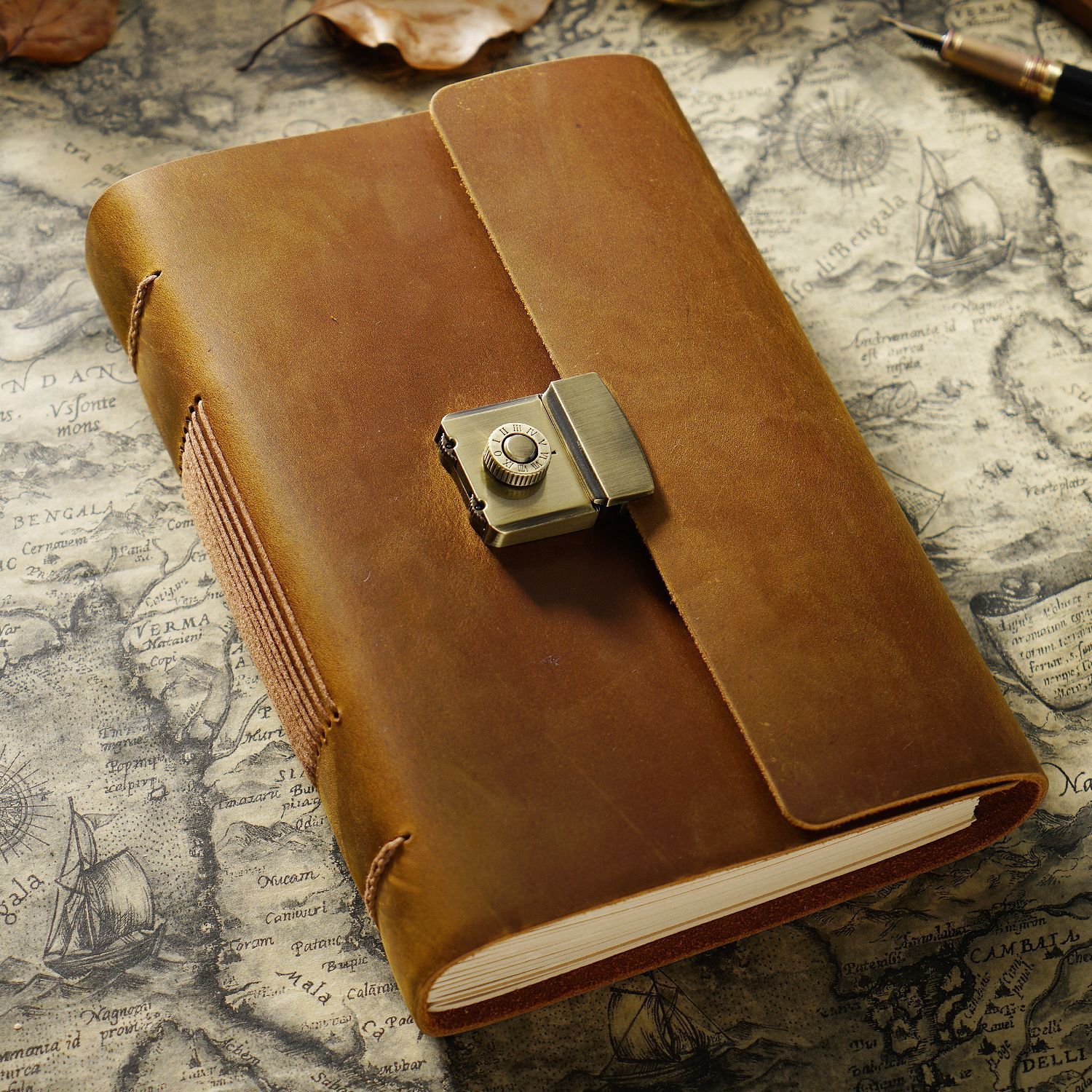 Vintage Journal Journal Cowhide Notebook - Image 9