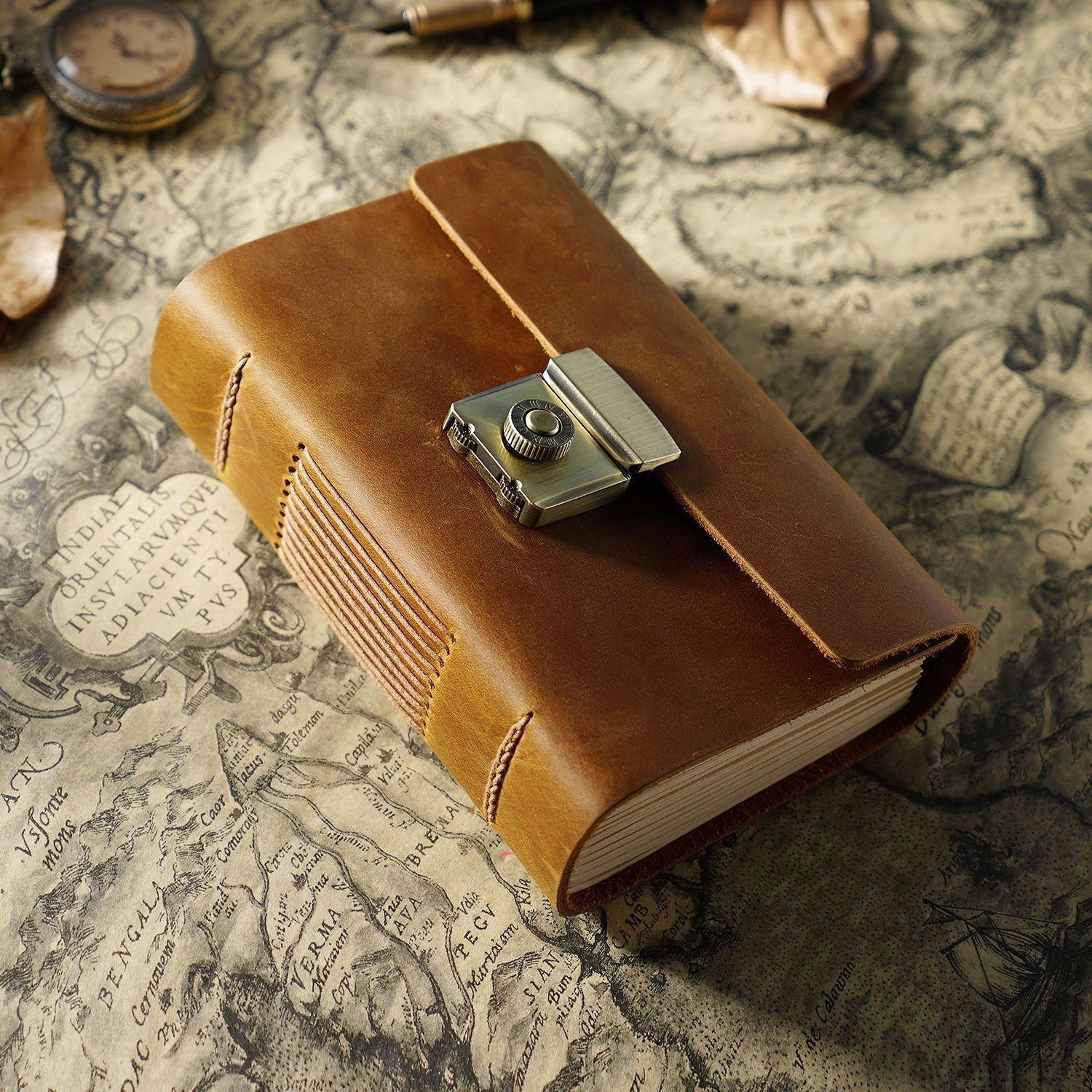Vintage Journal Journal Cowhide Notebook - Image 6