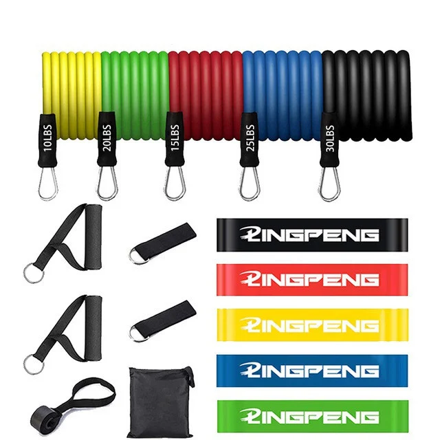 Resistance Bands Set 7 Piece Exercise Band Portable - Image 9