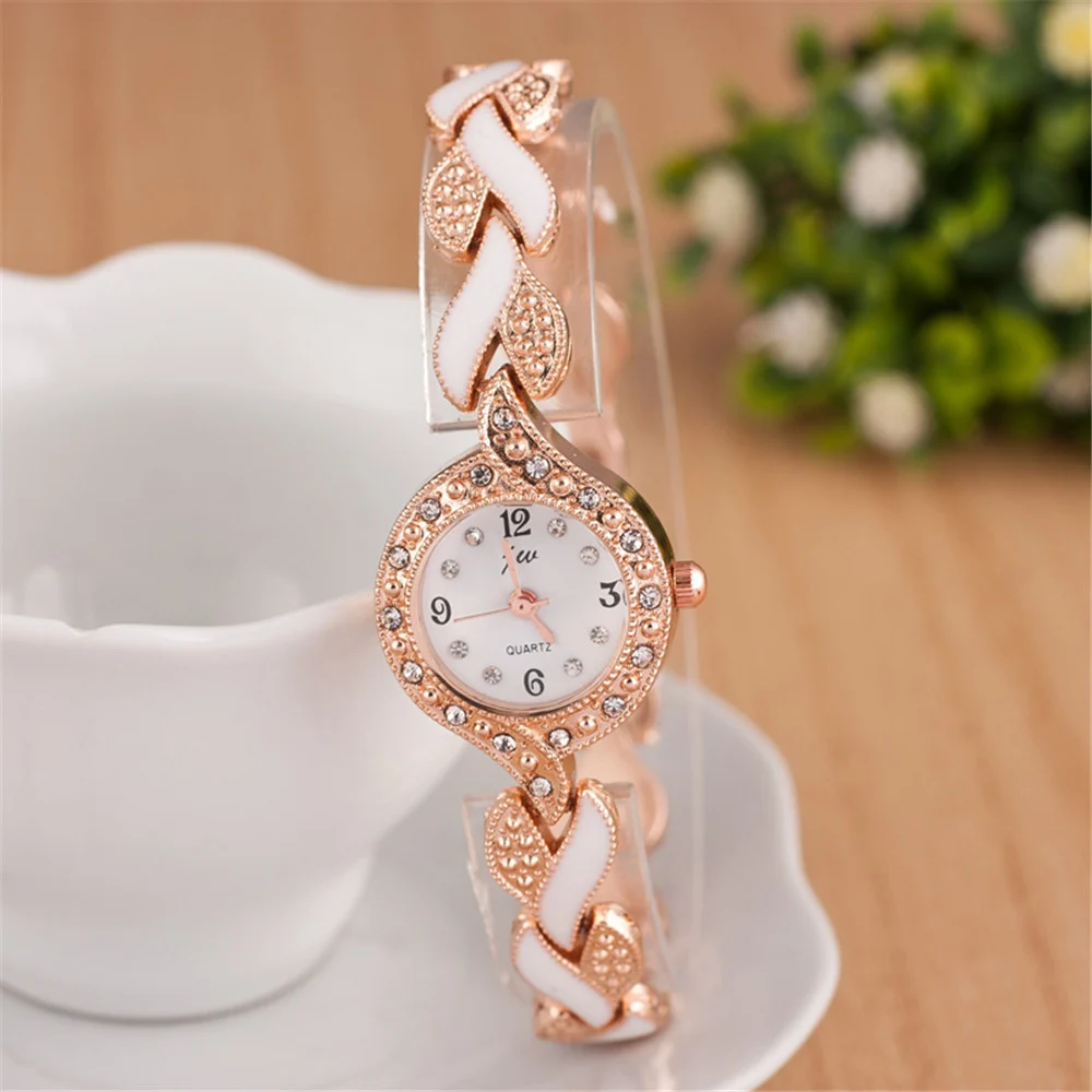 Leaf bracelet quartz wrist watch - Image 10