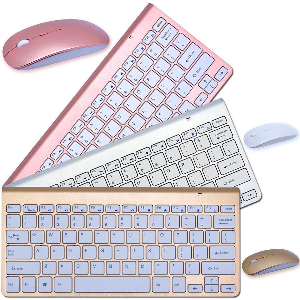 2.4G Wireless Keyboard and Mouse Protable Mini Keyboard