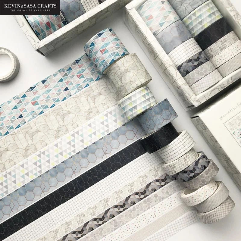 12 Boxed Antique Washi Tape Set